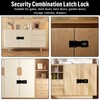 2PCS Password Hasp Locks, 90-180 Degree Cabinet Password Locks Fold