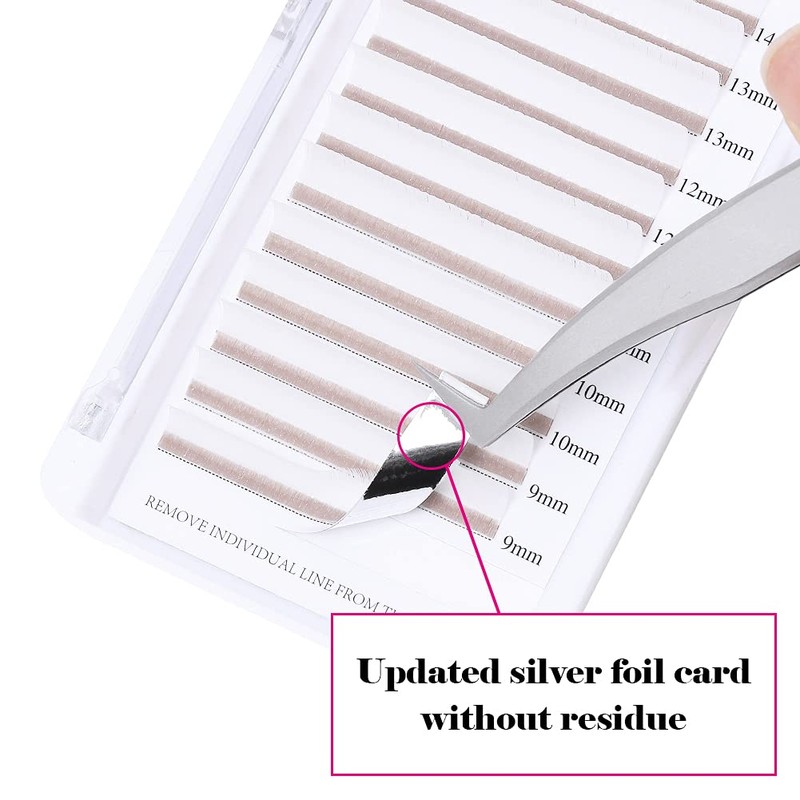 Volume Eyelash Extensions, Pink, 0.07 mm, C Curl Colour Lashes,