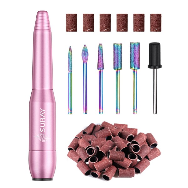 Subay Electric Nail Drill, Portable Electric Nail File for Acrylic