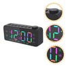FELTECHELECTR Large Digital Alarm Clock Led Display Modern Decor Easy