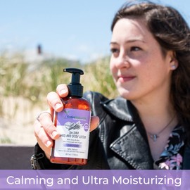 RaGaNaturals Lavender Body Lotion - Calming Lavender Shea Butter Lotion with Argan and Avocado Oil - Plant Based, All Natural, No Artificial Flavor, Non-Greasy, Vegan, Cruelty-Free, Deeply Nourishing Moisturizer, Hydrate Dry Flaky Skin - Women, Men and K