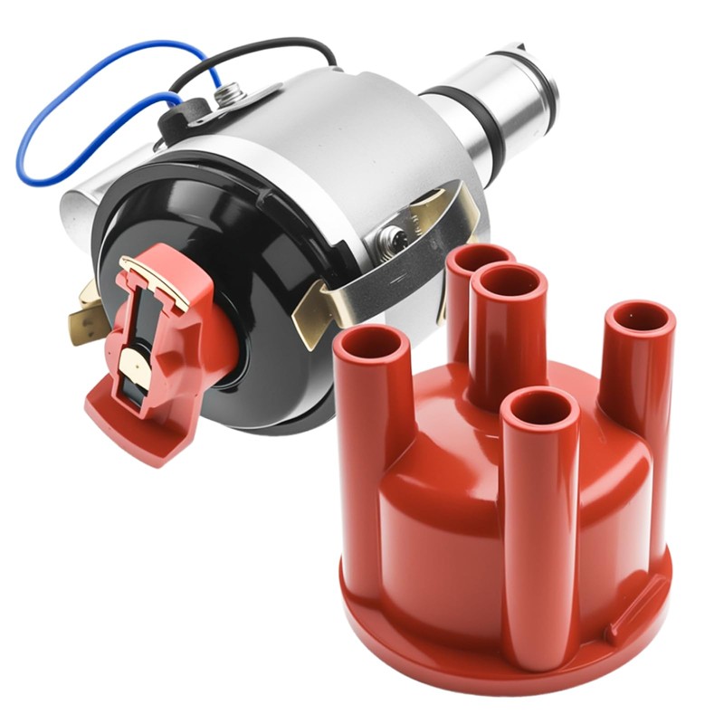 Vacuum Advance Distributor with Cap & Rotor Compatible with Volkswagen