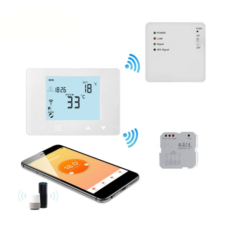 Thermostat Receiver Electric Heating System Signal Receiver AC 90‑240V 16A