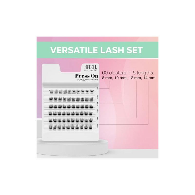 Ardell Extensiones de pestañas postizas pre-pegadas kit de extensiones de