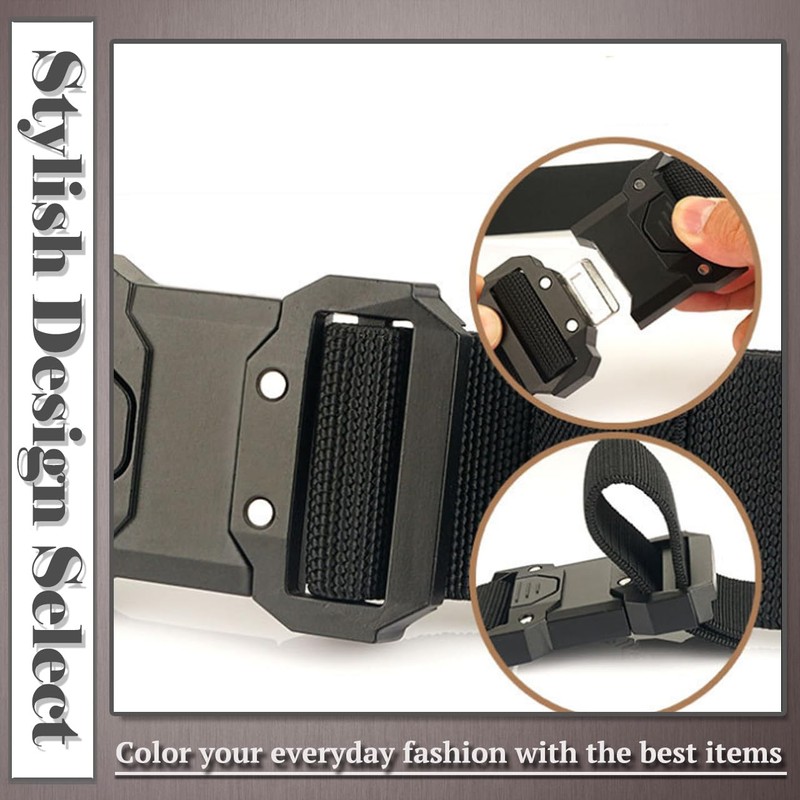 One Limitation BP636 Tactical Belt, One Touch, Stretchable, Quick Release,