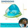 SwimWays Baby Spring Float with Adjustable Canopy, Green Octopus