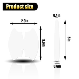 8 PCS Car Door Handle Anti-Scratches Sticker, Universal Car Door Bowl Sticker Protection Accessories Car Door Handle Protective Film, Transparent Sticker Non-Marking (Transparent)