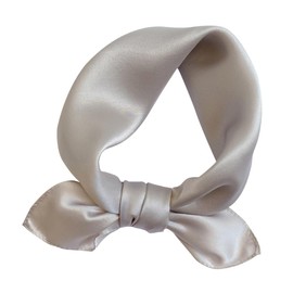 [Euyqs] Women's Scarves 100% Silk Uniform Office Scarves Handkerchiefs, #91 Solid Gray
