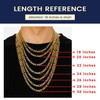 Men's Gold Figaro Chain 6MM 18 Inch Stainless Steel Chunky