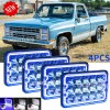 usparts888 4PCS 4"X6" LED Headlights High-Lo Beam DRL fit Chevy