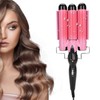 3 Barrel Curling Iron Wand Adjustable Hair Curler Waver Crimper