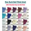 100% Polycotton Bunk Bed Fitted Sheet 2ft 6" (76cmx190cm) Percale