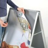 M&T Displays Sandwich Board Sidewalk Snap A-Frame Header Menu Holder