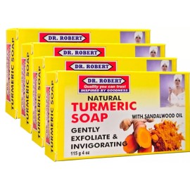 Dr. Robert Turmeric Soap with Sandal Wood Oil by Dr. Robert , 4-pack - 115g