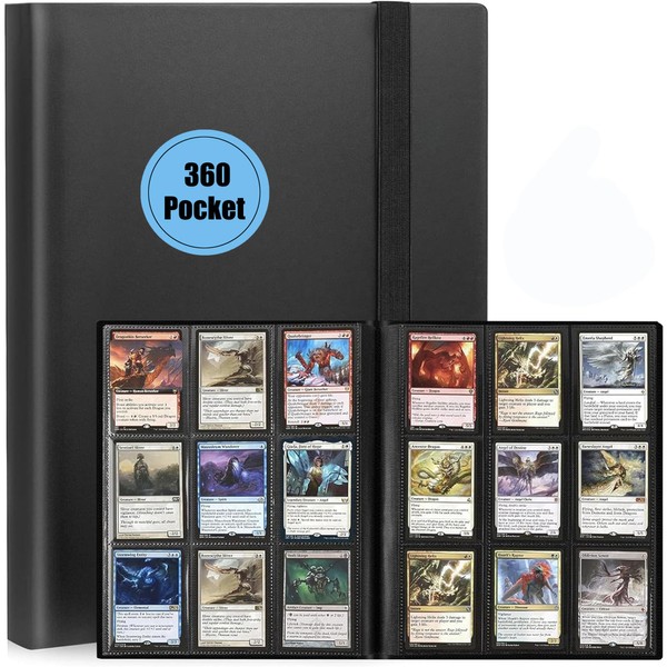 9 Pocket Trading Card Binder, Trading Card Album Folder Compatible