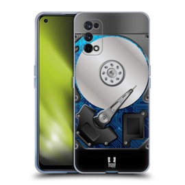 Head Case Designs Blau Hard Disk Drives Soft Gel Handyhülle Hülle kompatibel mit Realme X7 5G
