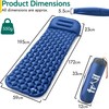 Lightweight Sleeping Mat With Pillow, Ultra Light Inflatable Camping Pad,