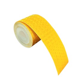 Maxlaser Reflective Tape, Reflective Sheet, Safety Sign, Safety Display, Accident Prevention (Width 2.0 inches (5 cm) x Length 3.1 ft (8 m), Light Orange)