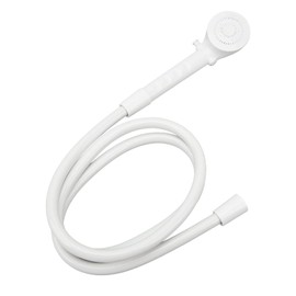 RV Shower Set, Handheld Wide Application Shower Head Easy to Control Water Saving for Travel Trailer for Yacht (White)