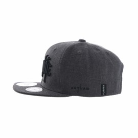 WITHMOONS Snapback Hat Thuglife Embroidery Hiphop Baseball Cap AL2862 (Charcoal)