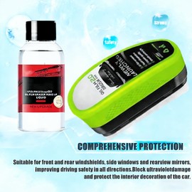 2 Set Clear Vision Windshield Cleaner,Clear Vision Glass Cleaner