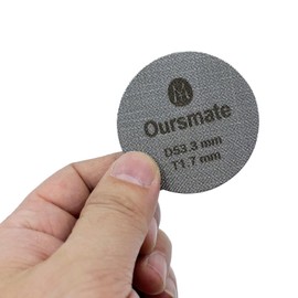 Oursmate Puck Screen for 54mm Espresso Portafilter, 53.3mm, 316 Stainless Steel, 1.7mm Thick, 2-Pack