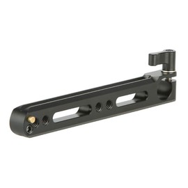 NICEYRIG 15mm Rod Clamp with Safety NATO Rail, Single Rod Clamp with 1/4" Threaded Holes