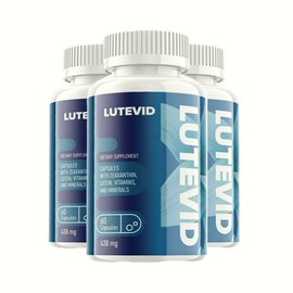 Lutevid 3-Pack Lutevid Vision Supplement Advanced Formula Healthy Vision- 180 Capsules