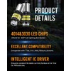 LUYED 1156 LED Bulb, LED Reverse Lights 300% Brighter Xenon