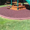 Playsafer 4' Flexible Interlocking Rubber Edging for Playgrounds (Terra Cotta,