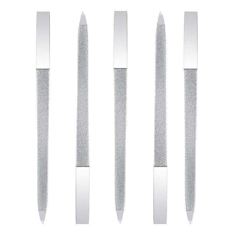 5 limas de uñas de diamante de doble cara de