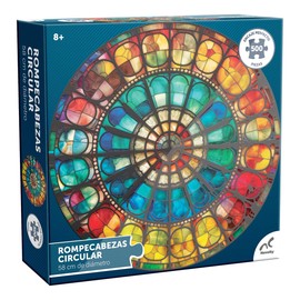 Rompecabezas Circular Barnizado Vitral 500 Piezas