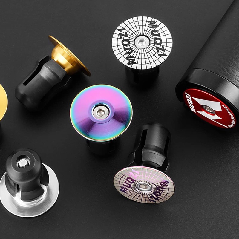 MUQZI Bicycle Handlebar End Plugs, Handlebar End Caps, Alloy Bicycle