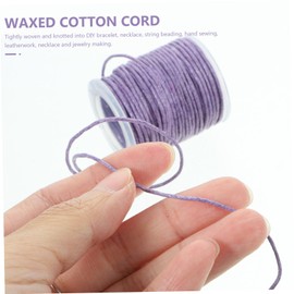 Angoily 10Pcs Waxed Cotton Cord for DIY Bracelet Necklace Craft Projects Durable Random Color Wax String for Jewelry Making Beading Leatherwork