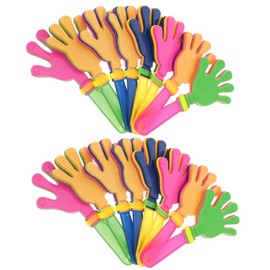 SAFIGLE 20Pcs Plastic Hand Clappers Noise Makers Mini Hand Noisemaker Game Accessories for Fiesta Party Birthday Sport, Mardi Party Favors for Kids Adults