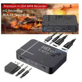 Unbranded Premium HDTV H.264 MP4 Video Recorder W/ Composite RCA AV Input HD 1080P Input