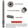 Torx Bit Set Hakkin 100mm Tamper Proof Security Torx Bits