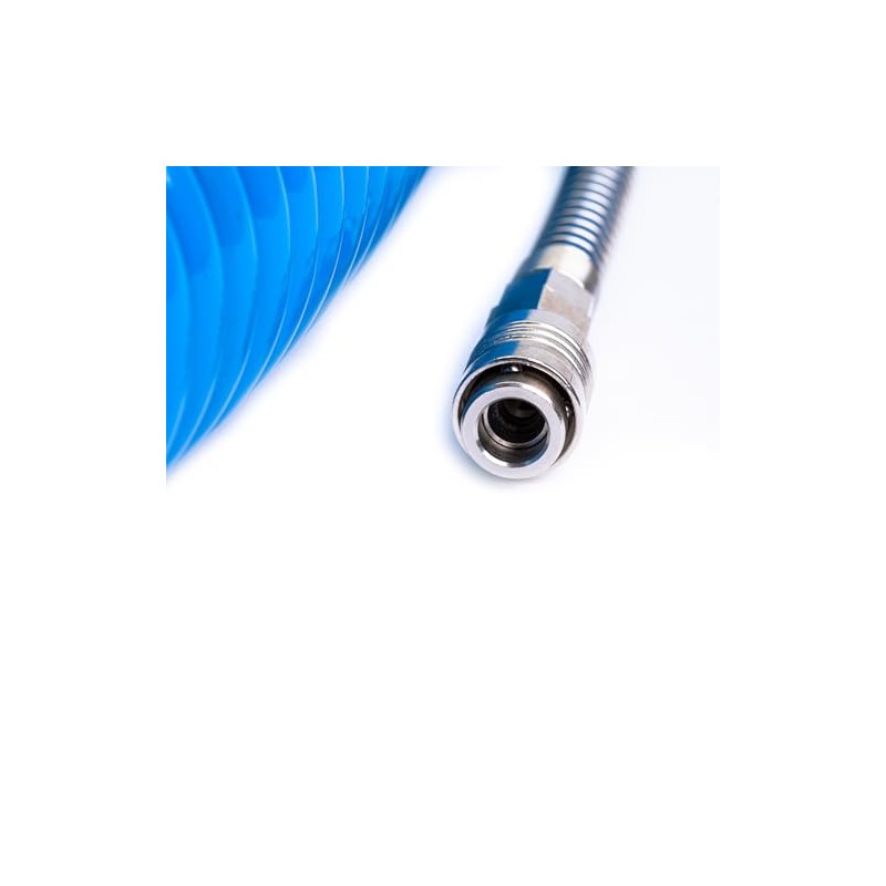Compressed Air Spiral Hose Made of Polyurethane Plastic, Diameter 8