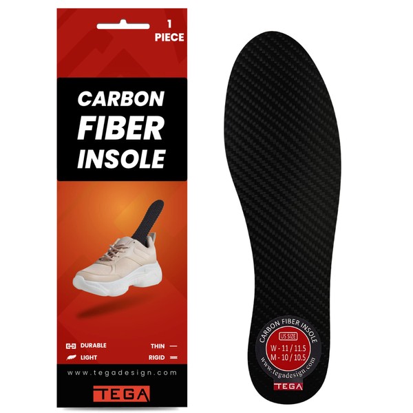 TEGA Carbon Fiber Insole (1 PC) - for Turf Toe,