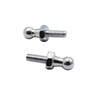 2 pcs10mm BALL STUD BOLT M6 thread Silver for gas