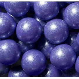 YANKEETRADERS Bright Purple Fruit Flavored Gumballs 1", 2 Pounds Bulk