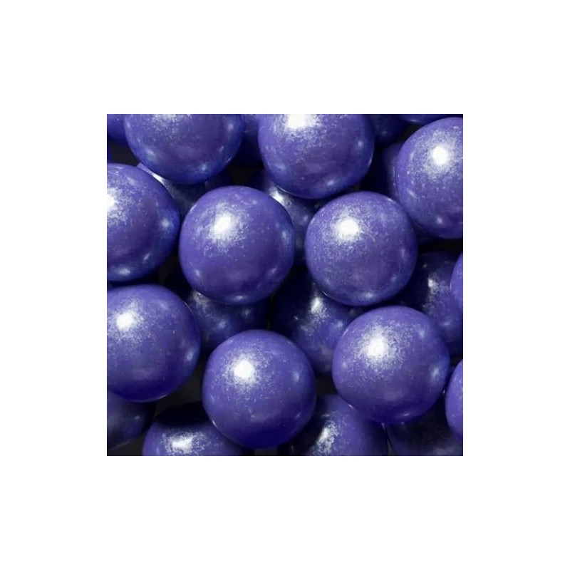 YANKEETRADERS Bright Purple Fruit Flavored Gumballs 1", 2 Pounds Bulk