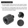 sourcing map Microphone Stand Adapter M8 Female x 1/4 Male