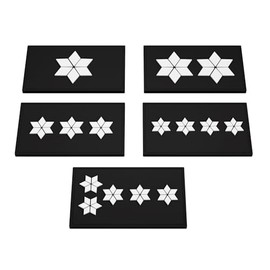 Patch Force - Rank Badge Police Commissar (PK) Upscale Service (gD) - As Badge for Police Uniform, Protective Vest, Utility Bag, Jacket or Backpack - 3D Rubber Velcro Patch