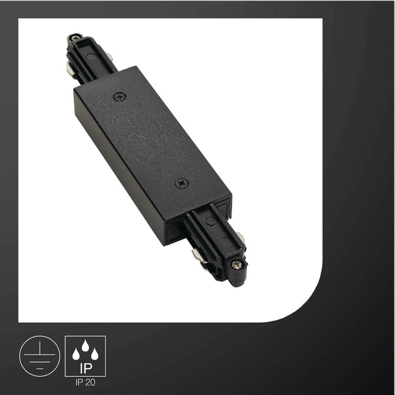 SLV 1-Phase System Longitudinal Connector for 1-Phase HV Track/Black