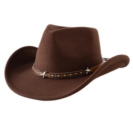 Jastore Toddler Baby Cowboy Hat Infant Baby Boys Girl Cowgirl Hats Kids Western Cowboy Hat (US, Age, 18 Months, 4 Years, Coffee)