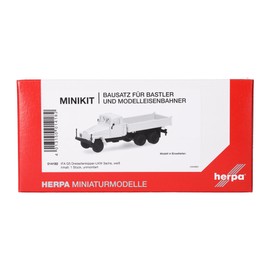 Herpa kit di modellismo MiniKit IFA G5 autocarro ribaltabile a tre lati 3 assi, bianco, miniatura in scala 1:87, pezzo da collezione, kit per modellismo, plastica