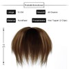 Luxiremi Hair Topper Hairpiece Short Topper Hair Clip in Hair
