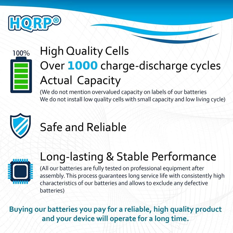 HQRP 6V Battery SM-2P Plug for Harbor Frieght Solar Light,