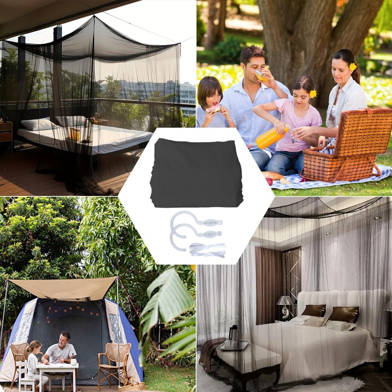 ACTOYS Mosquito Net Bed XXL, Mosquito Net Travel Outdoor, Mosquito